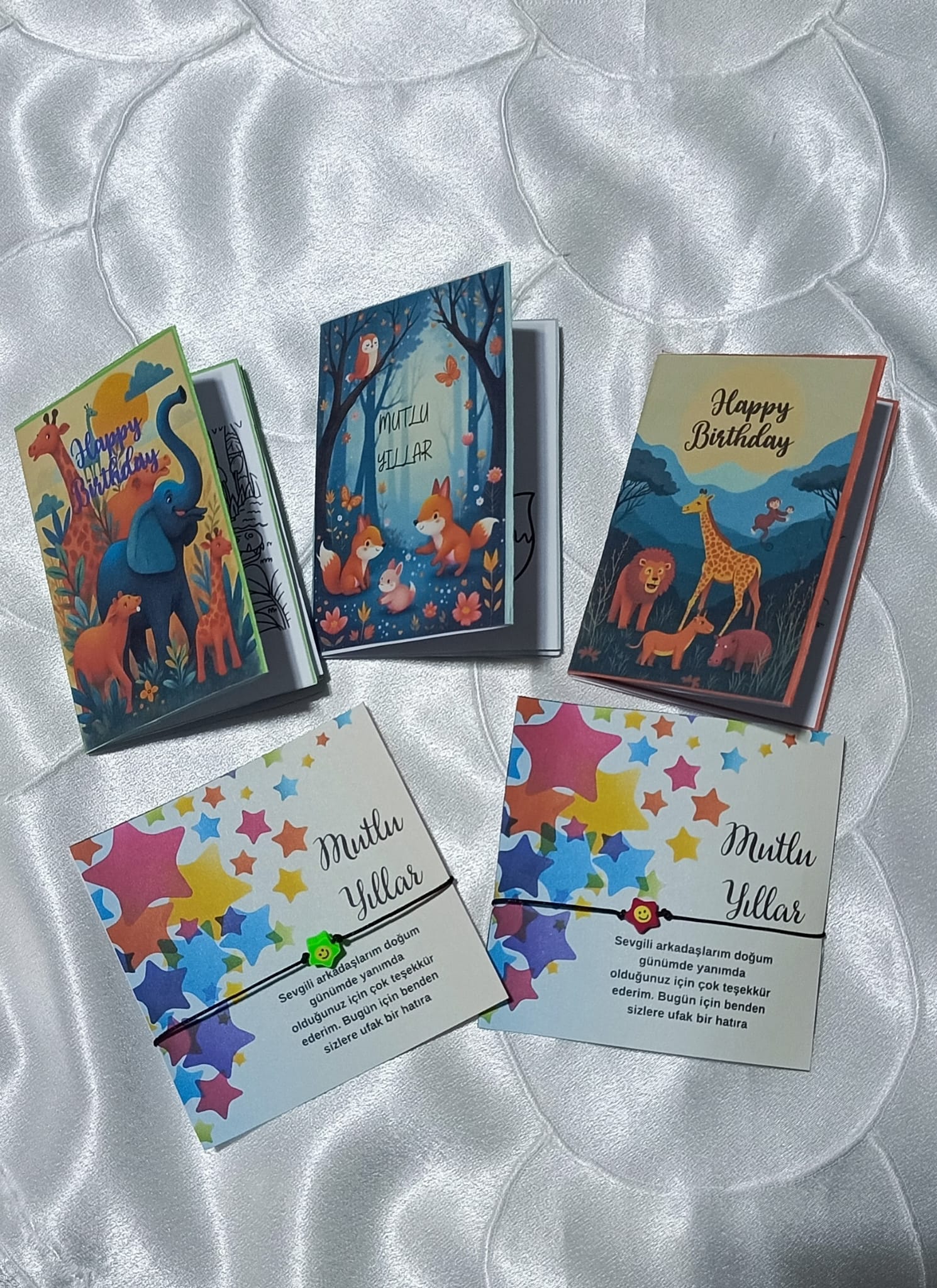 Konseptli Mini Boyama Kitapçığı & Temalı Bileklik Seti (10'lu)